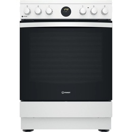 Virtuves plīts INDESIT | Cooker | IS67V8CHW/E | Hob type Vitroceramic | Oven type Electric | White | Width 60 cm | Grilling | Depth 60 cm | 69 L