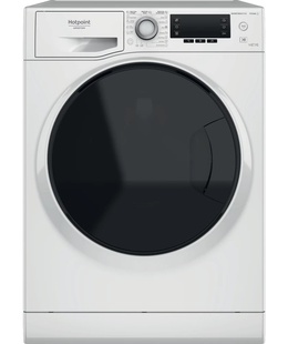 Veļas mazgājamā  mašīna Hotpoint | Washing Machine With Dryer | NDD 11725 DA EE | Energy efficiency class E | Front loading | Washing capacity 11 kg | 1551 RPM | Depth 61 cm | Width 60 cm | Display | LCD | Drying system | Drying capacity 7 kg | Steam function | White  Hover