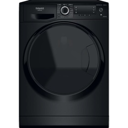 Veļas mazgājamā  mašīna Hotpoint | Washing Machine With Dryer | NDD 11725 BDA EE | Energy efficiency class E | Front loading | Washing capacity 11 kg | 1551 RPM | Depth 61 cm | Width 60 cm | Display | LCD | Drying system | Drying capacity 7 kg | Steam function | Black