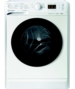 Veļas mazgājamā  mašīna INDESIT | Washing machine | MTWSA 61294 WK EE | Energy efficiency class C | Front loading | Washing capacity 6 kg | 1151 RPM | Depth 42.5 cm | Width 59.5 cm | Display | Big Digit | White  Hover