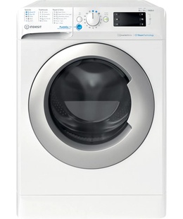Veļas mazgājamā  mašīna INDESIT | Washing Machine with Dryer | BDE 86436 WSV EE | Energy efficiency class A/D | Front loading | Washing capacity 8 kg | 1400 RPM | Depth 54 cm | Width 59.5 cm | LCD | Drying system | Drying capacity 6 kg | White  Hover