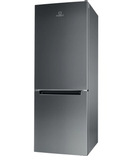  INDESIT | Refrigerator | LI6 S2E X | Energy efficiency class E | Free standing | Combi | Height 158.8 cm | Fridge net capacity 197 L | Freezer net capacity 75 L | 39 dB | Inox  Hover