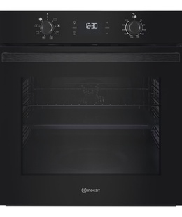 Cepeškrāsnis INDESIT Oven | IO K55C B | 71 L | Electric | Catalytic | Electronic | Height 59.5 cm | Width 59.5 cm | Black  Hover