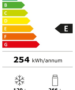  INDESIT INKS 1401 S4E | Energy efficiency class E | Free standing | Combi | Height 202.5 cm | Fridge net capacity 266 L | Freezer net capacity 120 L | 38 dB | Silver  Hover