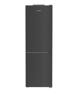  INDESIT Refrigerator | INKH 1361 XBR4E | Energy efficiency class E | Free standing | Combi | Height 186.5 cm | Fridge net capacity 218 L | Freezer net capacity 107 L | 39 dB | Black  Hover