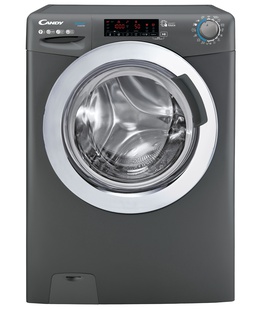 Veļas mazgājamā  mašīna Candy | Washing Machine | CSS169TWMCRE/1-S | Energy efficiency class A | Front loading | Washing capacity 9 kg | 1600 RPM | Depth 53 cm | Width 60 cm | Display | LCD | Steam function | Near Field Communication (NFC) | Anthracite  Hover