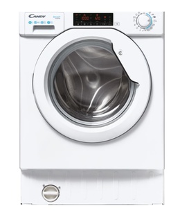 Veļas mazgājamā  mašīna Candy Washing Machine | CBW 48TWME-S | Energy efficiency class A | Front loading | Washing capacity 8 kg | 1400 RPM | Depth 54 cm | Width 60 cm | LCD | White  Hover