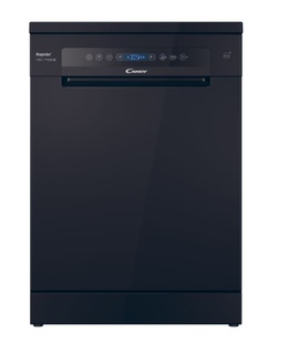 Dishwasher | CF 5C6F0B | Free standing | Width 59.7 cm | Number of place settings 15 | Number of programs 8 | Energy efficiency class C | Display | Black  Hover