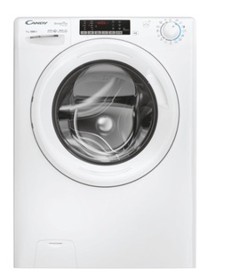 Veļas mazgājamā  mašīna Candy | Washing Machine | CO4 274TWM6/1-S | Energy efficiency class A | Front loading | Washing capacity 7 kg | 1200 RPM | Depth 45 cm | Width 60 cm | Display | LCD | Wi-Fi | White  Hover