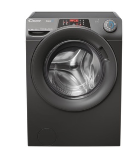Veļas mazgājamā  mašīna Candy | Washing Machine | RO6106DWMRR7/1-S | Energy efficiency class A | Front loading | Washing capacity 10 kg | 1600 RPM | Depth 58 cm | Width 60 cm | Display | TFT | Steam function | Wi-Fi | Anthracite  Hover