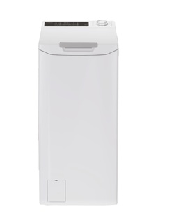 Veļas mazgājamā  mašīna Candy Washing Machine | TCA284TM5-S | Energy efficiency class A | Top loading | Washing capacity 8 kg | 1200 RPM | Depth 60 cm | Width 41 cm | Display | Digit | White  Hover