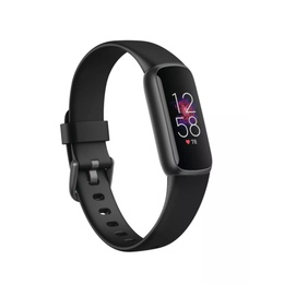 Viedpulksteni Fitbit | Luxe | Fitness tracker | Touchscreen | Heart rate monitor | Activity monitoring 24/7 | Waterproof | Bluetooth | Black/Black
