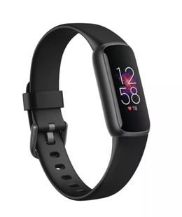 Viedpulksteni Fitbit | Luxe | Fitness tracker | Touchscreen | Heart rate monitor | Activity monitoring 24/7 | Waterproof | Bluetooth | Black/Black  Hover