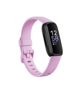 Viedpulksteni Fitbit | Fitness Tracker | Inspire 3 | Fitness tracker | Touchscreen | Heart rate monitor | Activity monitoring 24/7 | Waterproof | Bluetooth | Black/Lilac Bliss  Hover
