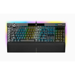 Tastatūra Corsair | Mechanical Gaming Keyboard | K100 RGB Optical | Wired | Mechanical Gaming Keyboard | US | Black/Red