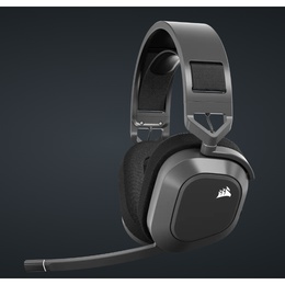 Austiņas Corsair | Gaming Headset | HS80 Max | Bluetooth | Built-in microphone | Wireless | Steel Gray | Bluetooth | Over-Ear | Wireless