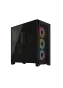  Corsair | Tempered Glass PC Case | iCUE 4000D RGB AIRFLOW | Side window | Black | Mid-Tower | Power supply included No