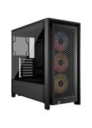  Corsair PC Case | Frame 4000D RS ARGB Modular | Black | Mid-Tower | Power supply included No