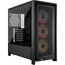  Corsair PC Case | Frame 4000D RS ARGB Modular | Black | Mid-Tower | Power supply included No