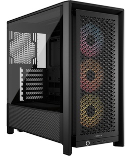  Corsair PC Case | Frame 4000D RS ARGB Modular | Black | Mid-Tower | Power supply included No  Hover