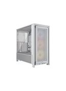  Corsair PC Case | Frame 4000D RS ARGB Modular | White | Mid-Tower | Power supply included No