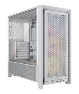  Corsair PC Case | Frame 4000D RS ARGB Modular | White | Mid-Tower | Power supply included No  Hover
