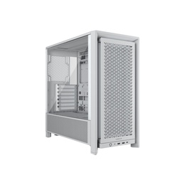  Corsair PC Case | Frame 4000D RS Modular | White | Mid-Tower | Power supply included No