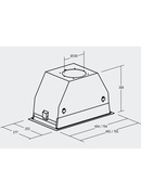  CATA | Hood | GC DUAL A 75 XGBK | Canopy | Energy efficiency class A | Width 79.2 cm | 820 m³/h | Touch control | LED | Black glass Hover
