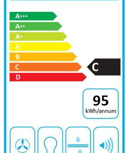  CATA Hood | OMEGA 600 X/M | Wall mounted | Energy efficiency class C | Width 60 cm | 645 m³/h | Mechanical control | LED | Stainless steel  Hover