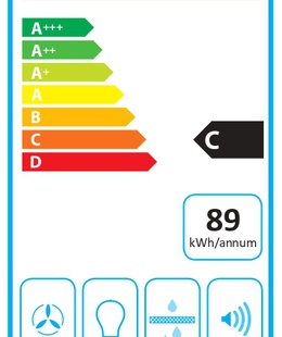  CATA | Hood | GT-PLUS 45 BK /M | Canopy | Energy efficiency class C | Width 60 cm | 645 m³/h | Mechanical control | LED | Black  Hover