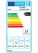  CATA Hood | THALASSA PRO 60 GWH | Wall mounted | Energy efficiency class A+++ | Width 60 cm | 842 m³/h | Electronic | LED | White Glass