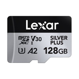  Lexar SILVER PLUS | 128 GB | microSDXC | Flash memory class 10