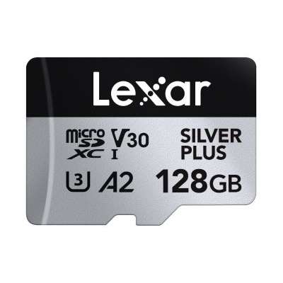  Lexar SILVER PLUS | 128 GB | microSDXC | Flash memory class 10