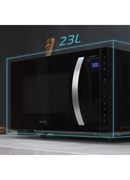Mikroviļņu krāsns Cecotec Microwave Oven | GrandHeat 2300 Flatbed Touch Black | Free standing | 23 L | 800 W | Black Hover