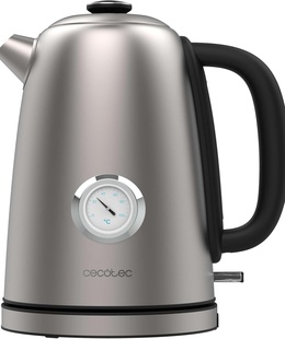 Cecotec Kettle | Thermosense 620 Vintage | Electric | 2200 W | 1.7 L | Stainless steel | 360° rotational base | Stainless steel  Hover