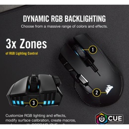 Pele Corsair | IRONCLAW RGB WIRELESS | Wireless / Wired | Optical | Gaming Mouse | Black | Yes