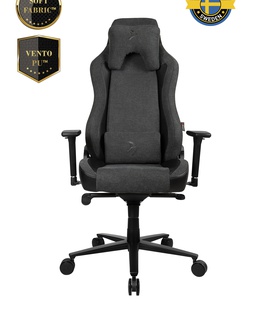  Arozzi Vernazza Vento Gaming Chair Vento Polyurethane; Soft Fabric; Metal; Aluminium | Dark Grey  Hover