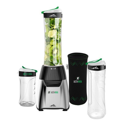 Blenderis ETA | Blender | Activmix Team ETA110390000 | Tabletop | 350 W | Jar material Glass | Jar capacity 0.6 L | Ice crushing | Black/Stainless steel