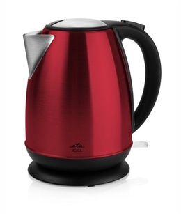 Tējkanna ETA | Kettle | 359090010 | Standard | 2200 W | 1.7 L | Stainless steel | 360° rotational base | Red  Hover
