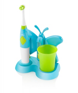 Birste ETA | Toothbrush with water cup and holder | Sonetic  ETA129490080 | Battery operated | For kids | Number of brush heads included 2 | Number of teeth brushing modes 2 | Blue  Hover
