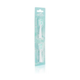 ETA | Toothbrush replacement  for ETA0709 | Heads | For adults | Number of brush heads included 2 | Number of teeth brushing modes Does not apply | White