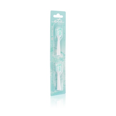 ETA | Toothbrush replacement  for ETA0709 | Heads | For adults | Number of brush heads included 2 | Number of teeth brushing modes Does not apply | White