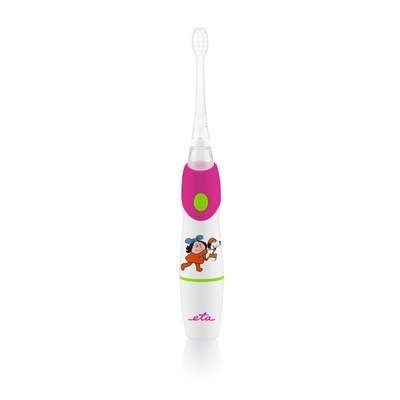 Birste ETA | SONETIC Toothbrush | ETA071090010 | Battery operated | For kids | Number of brush heads included 2 | Number of teeth brushing modes Does not apply | Sonic technology | White/ pink