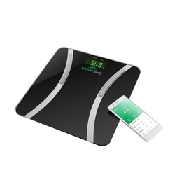 Svari ETA Vital Body Personal scale ETA678090000 Body analyzer Maximum weight (capacity) 180 kg Accuracy 100 g Body Mass Index (BMI) measuring Black