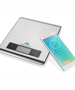 Svari ETA | Kitchen scales with smart application | Nutri Vital | Maximum weight (capacity) 5 kg | Graduation 1 g | Display type LCD | Silver  Hover