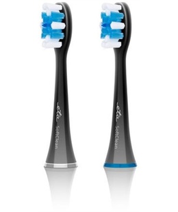 Birste ETA | Toothbrush replacement | SoftClean ETA070790600 | Heads | For adults | Number of brush heads included 2 | Number of teeth brushing modes Does not apply | Black  Hover