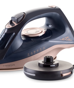  ETA | Iron | Kiara ETA127690000 | Cordless Steam Iron | 2200 W | Water tank capacity 220 ml | Continuous steam 40 g/min | Steam boost performance 90 g/min | Black  Hover