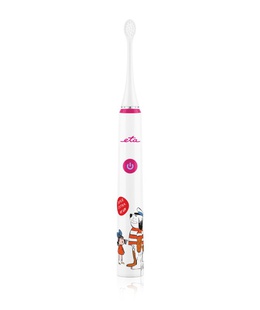 Birste ETA | Sonetic Kids Toothbrush | ETA070690010 | Rechargeable | For kids | Number of brush heads included 2 | Number of teeth brushing modes 4 | Pink/White  Hover