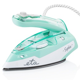  ETA | ETA127190000 Sophia | Steam Travel Iron | 1100 W | Water tank capacity 80 ml | Continuous steam 30 g/min | Steam boost performance 50 g/min | Green/White