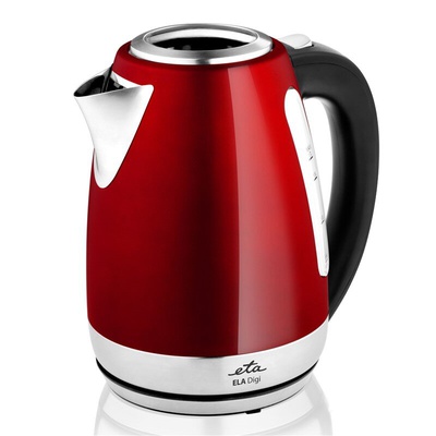 Tējkanna ETA | Kettle | Ela Digi ETA959890010 | Electric | 2200 W | 1.7 L | Stainless steel | 360° rotational base | Red